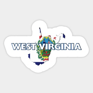 West Virginia Colored State Sticker